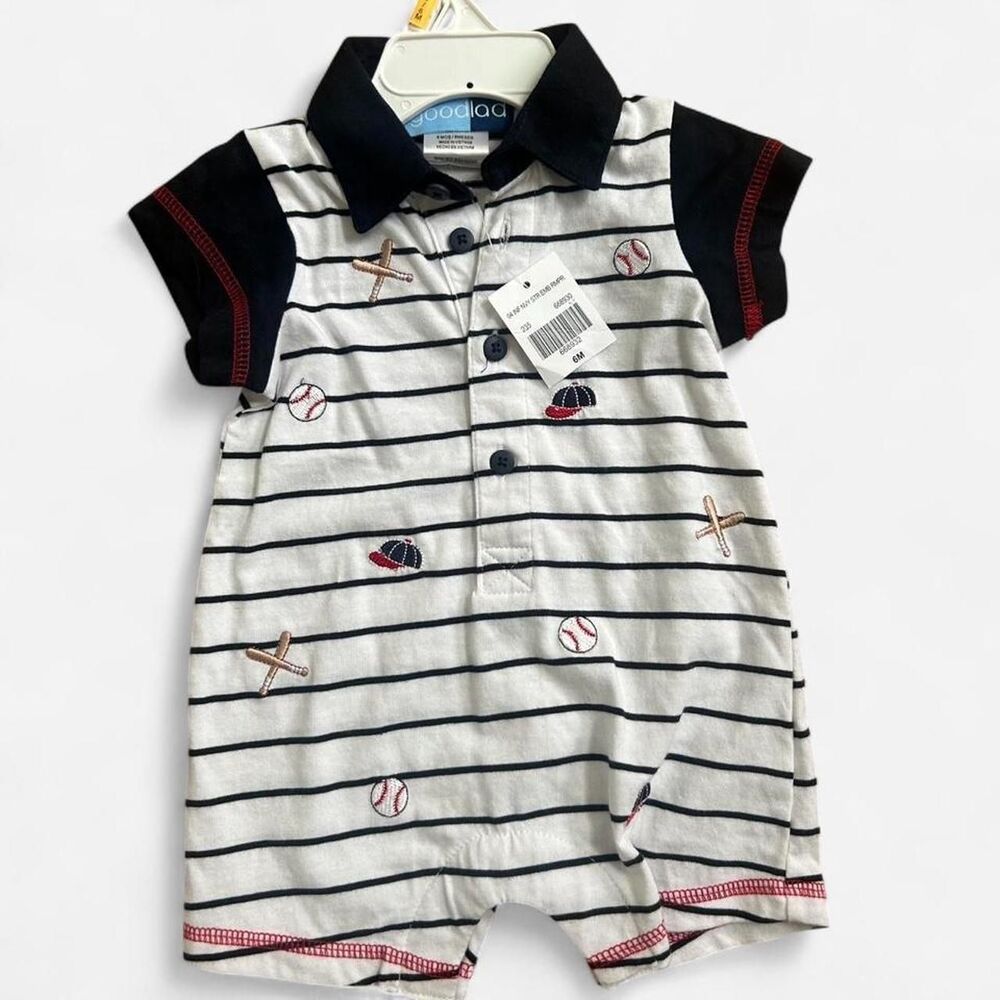 NWT Baby Baseball Romper 3-6 months